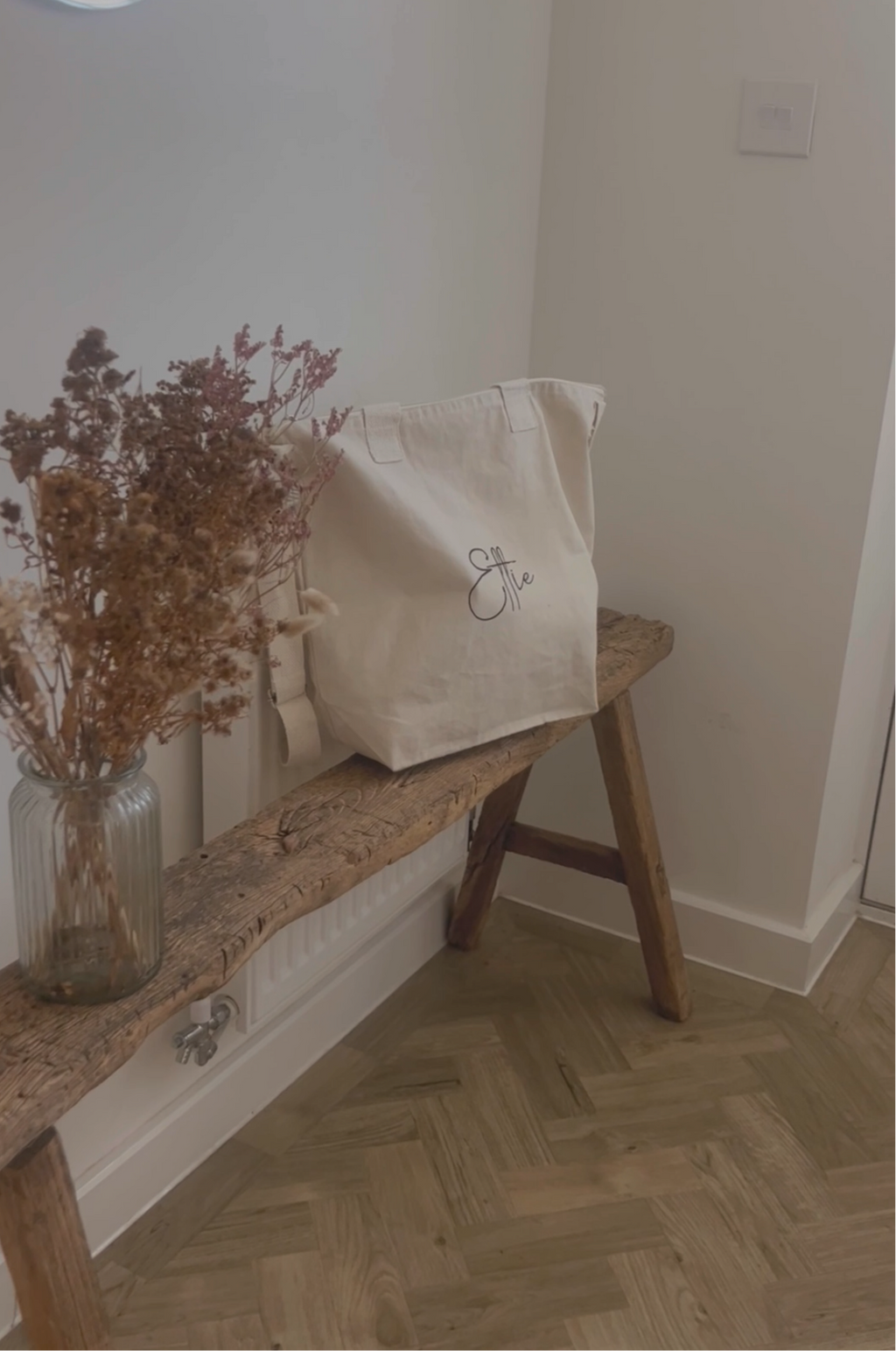 Personalised canvas bag