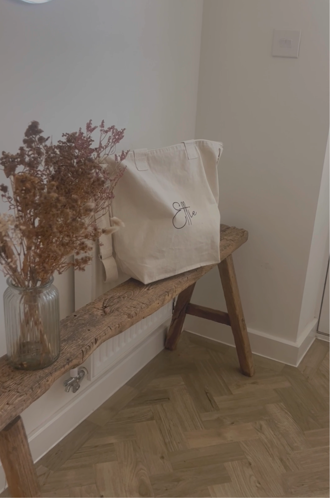 Personalised canvas bag