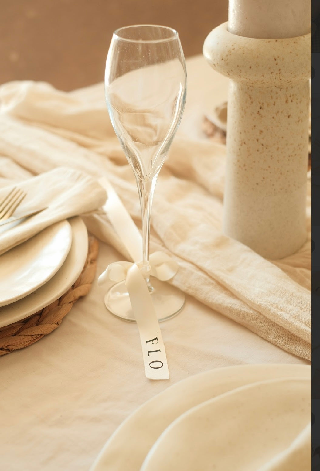 Satin Drinks Ribbon CLASSIC FONT