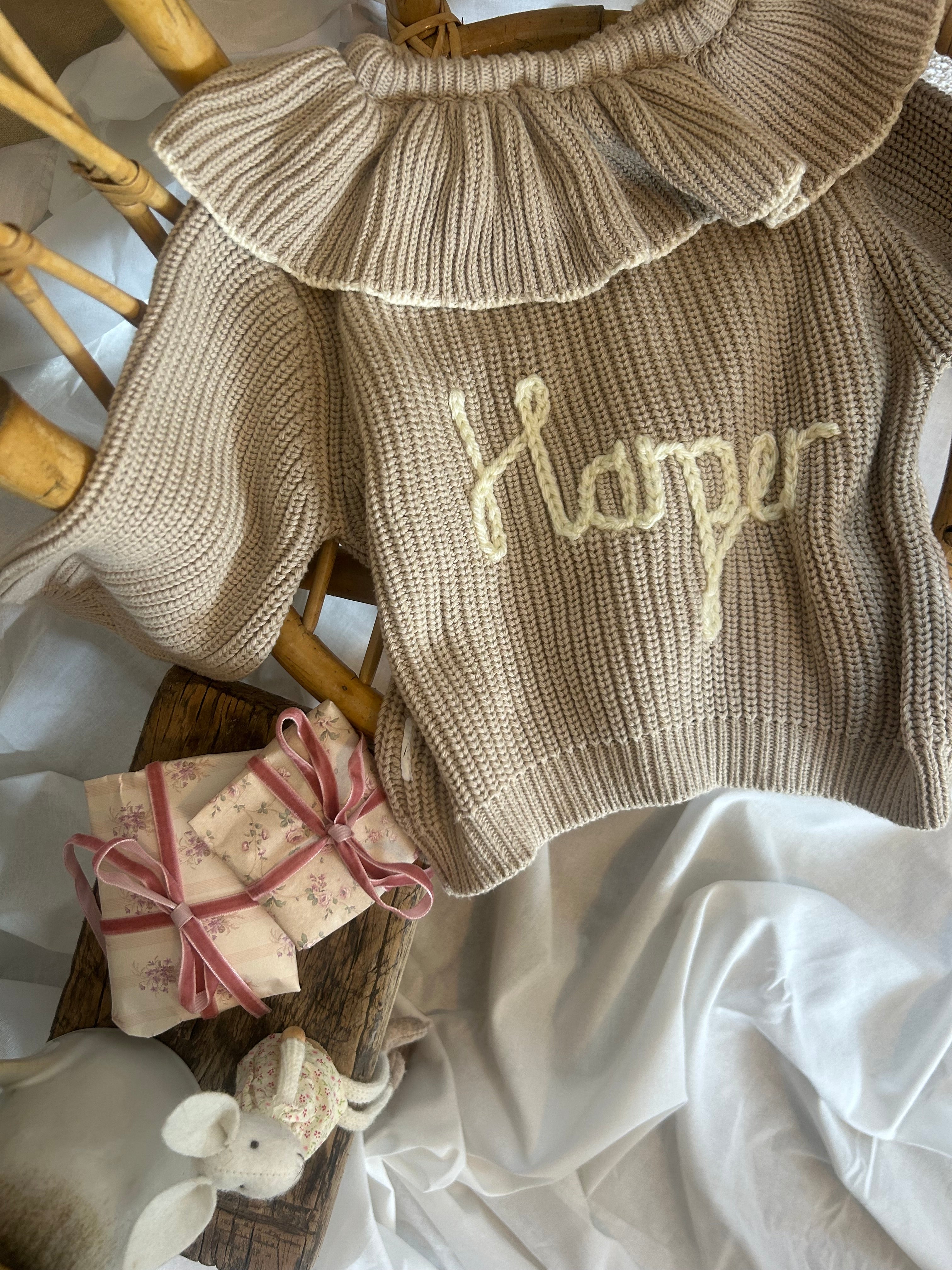 Frill Personalised Cardigan