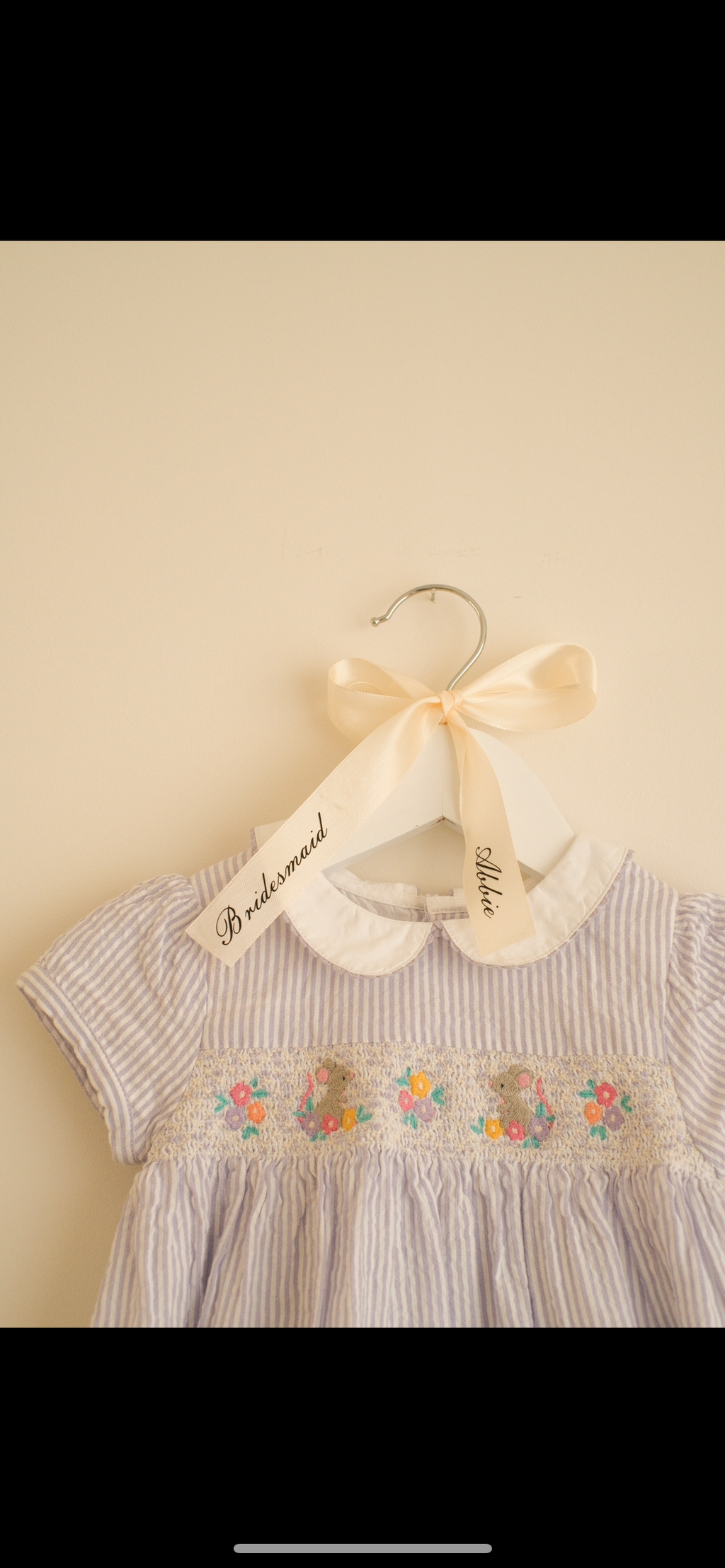 Elegant Ribbon Hanger (Adult and Child)