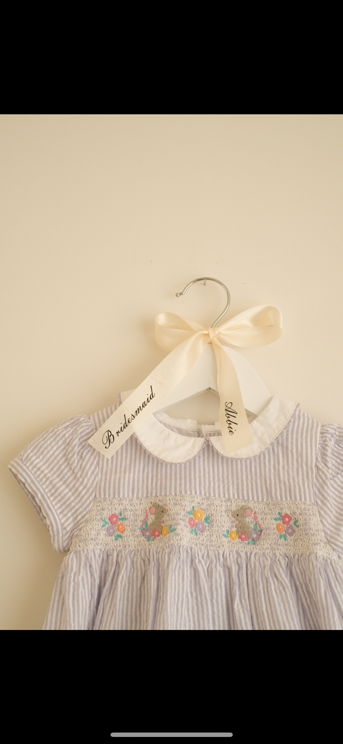 Elegant Ribbon Hanger (Adult and Child)