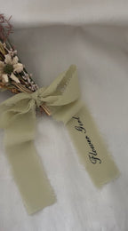 Chiffon Drinks Ribbon SWIRL FONT