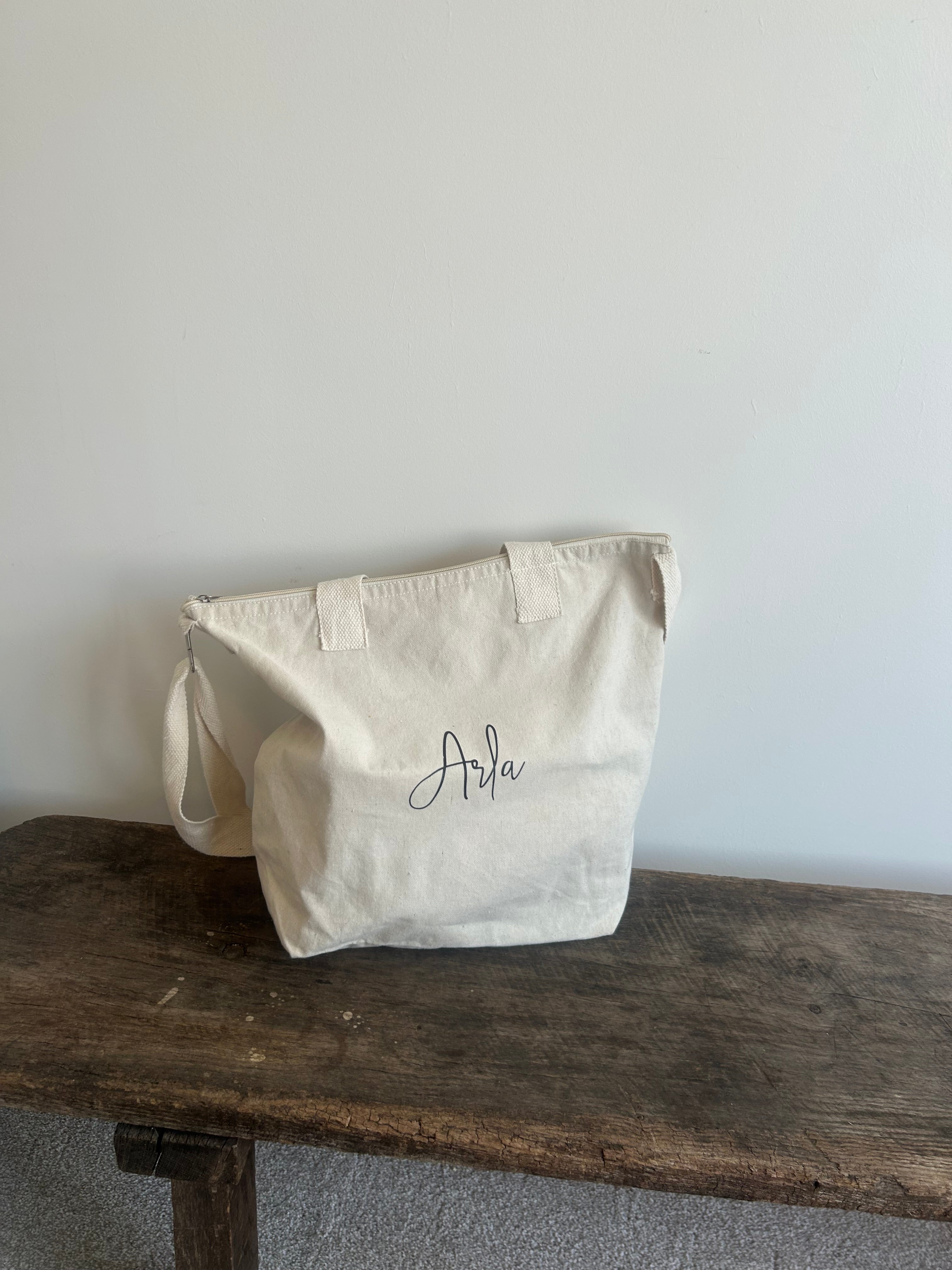Personalised canvas bag