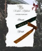 Children’s Christmas outfit hanger | personalised velvet ribbon