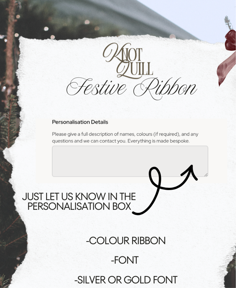 Festive Personalised Ribbon Basket Bag | Hamper | Luxury Gift Bag