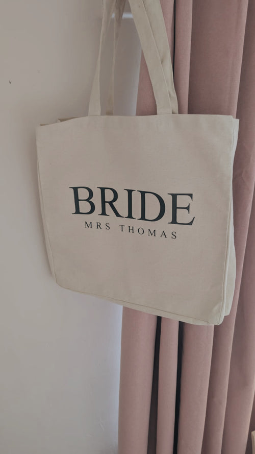 BRIDE Personalised Tote Bag