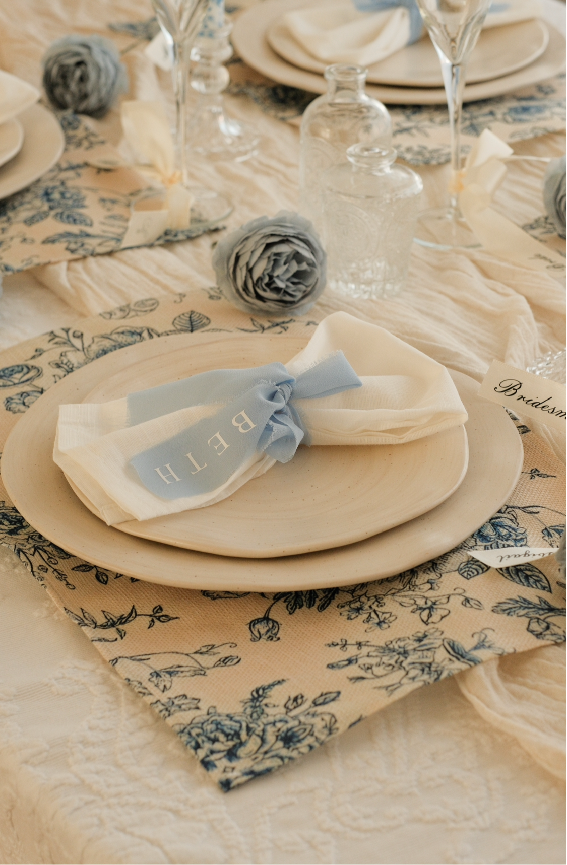 Chiffon Drinks Ribbon CLASSIC FONT