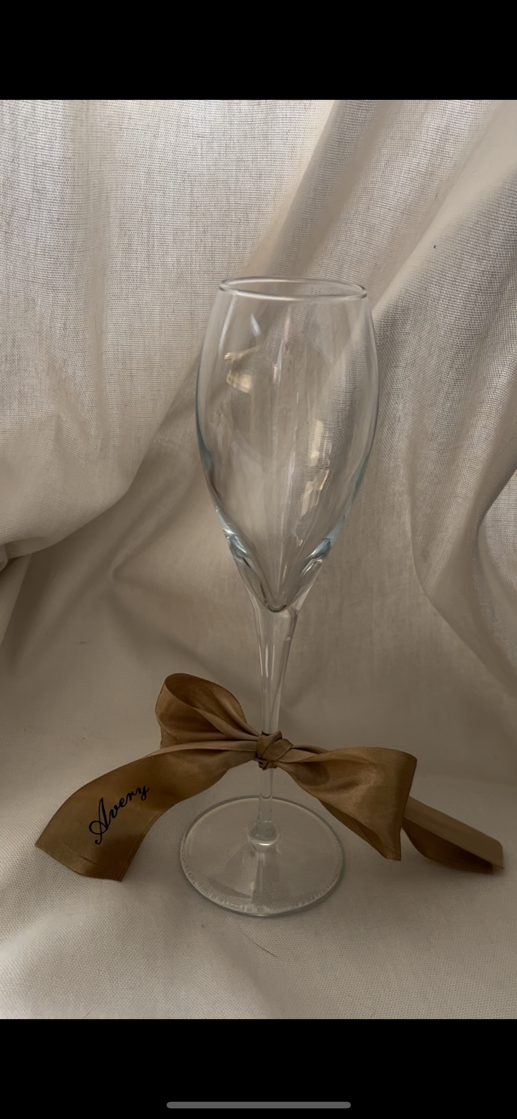 Satin Drinks Ribbon SWIRL FONT