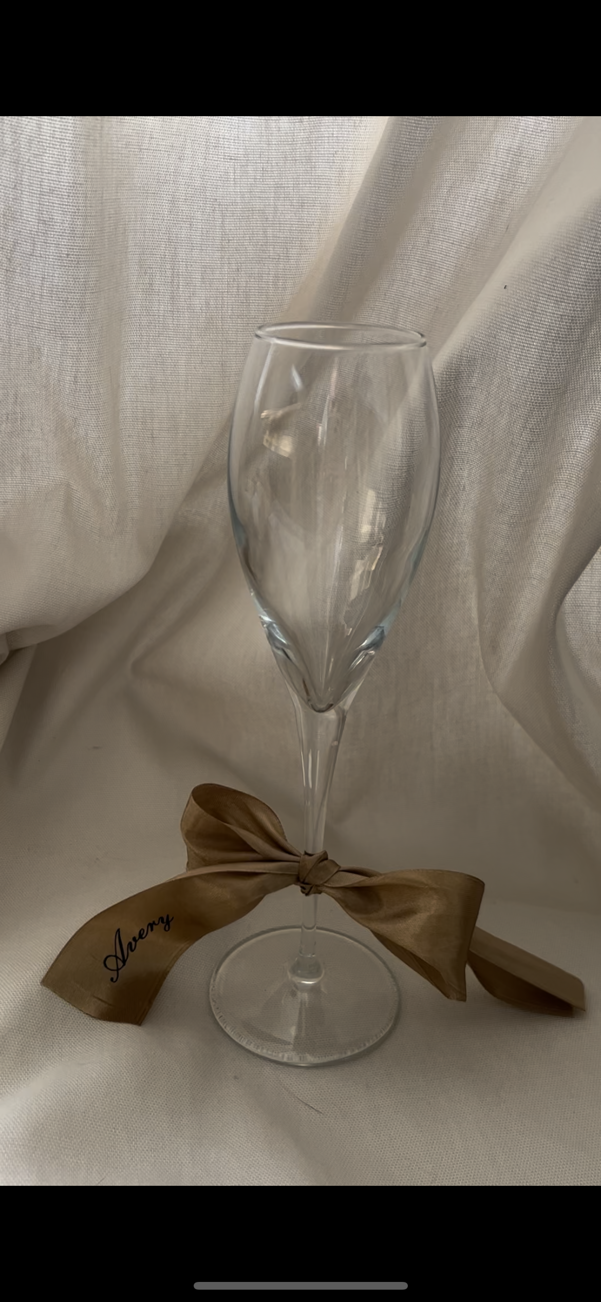 Satin Drinks Ribbon SWIRL FONT