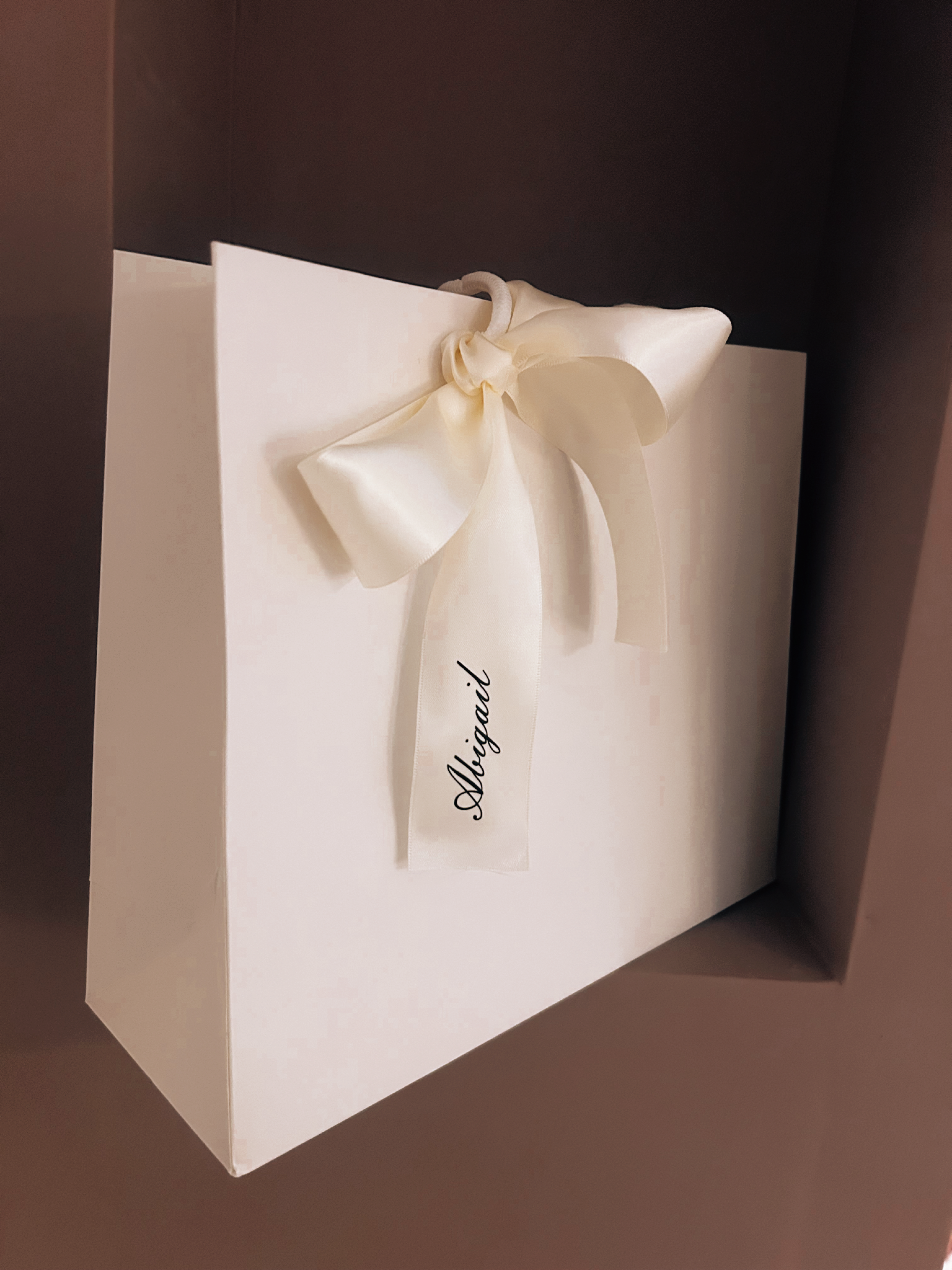 Personalised Ribbon Gift Bag
