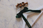 Children’s Christmas outfit hanger | personalised velvet ribbon