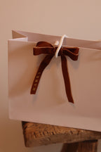 Large Gift Bag with Personalised velvet ribbon