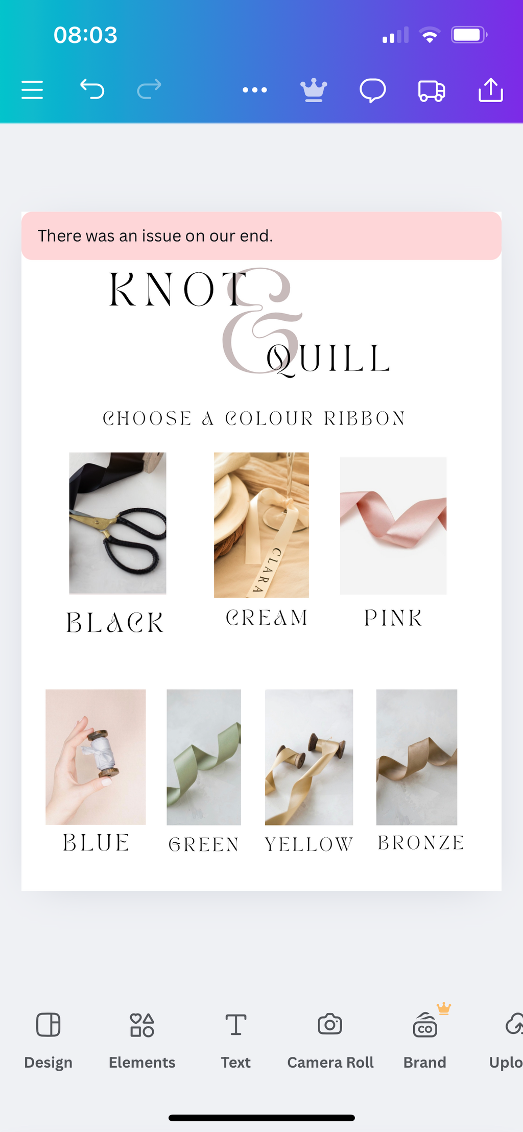 Satin Drinks Ribbon CLASSIC FONT