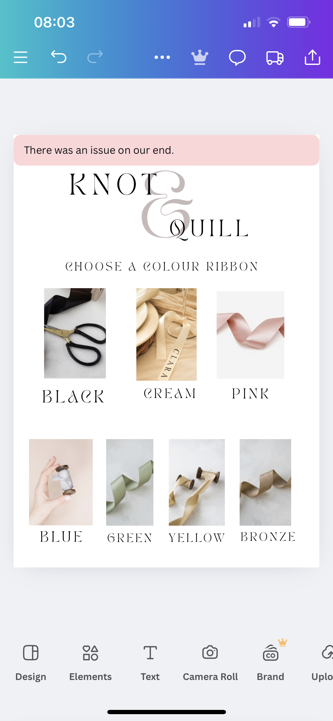 Satin Drinks Ribbon CLASSIC FONT
