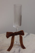 Festive Velvet Custom Drinks Ribbon