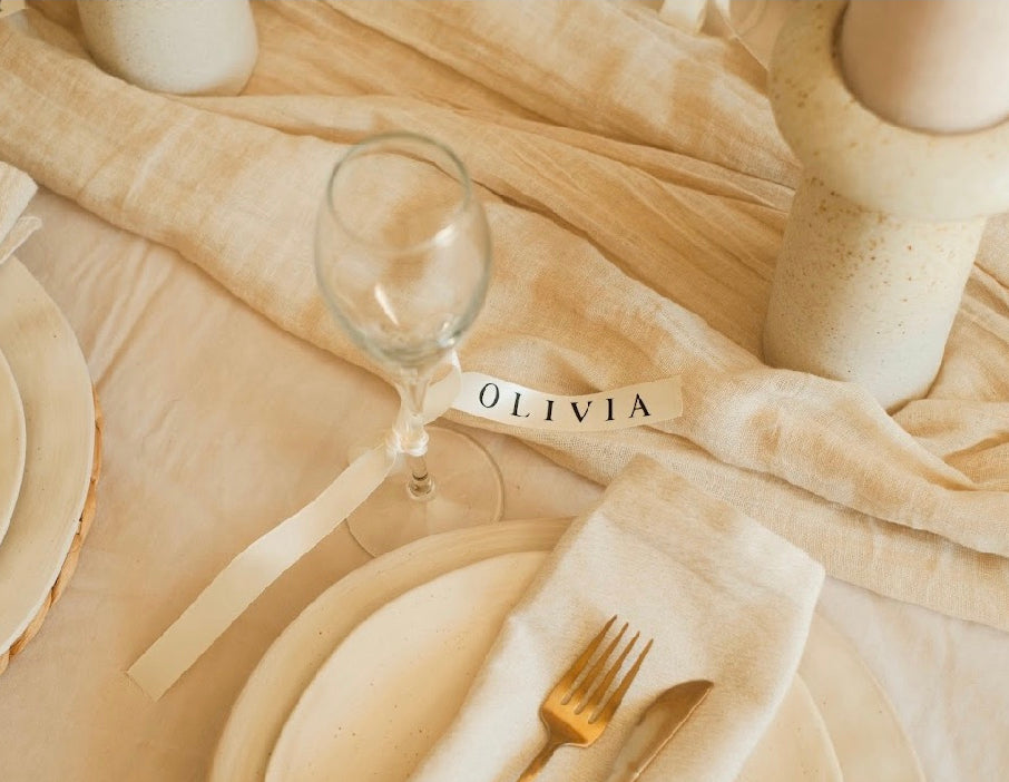 Satin Drinks Ribbon CLASSIC FONT