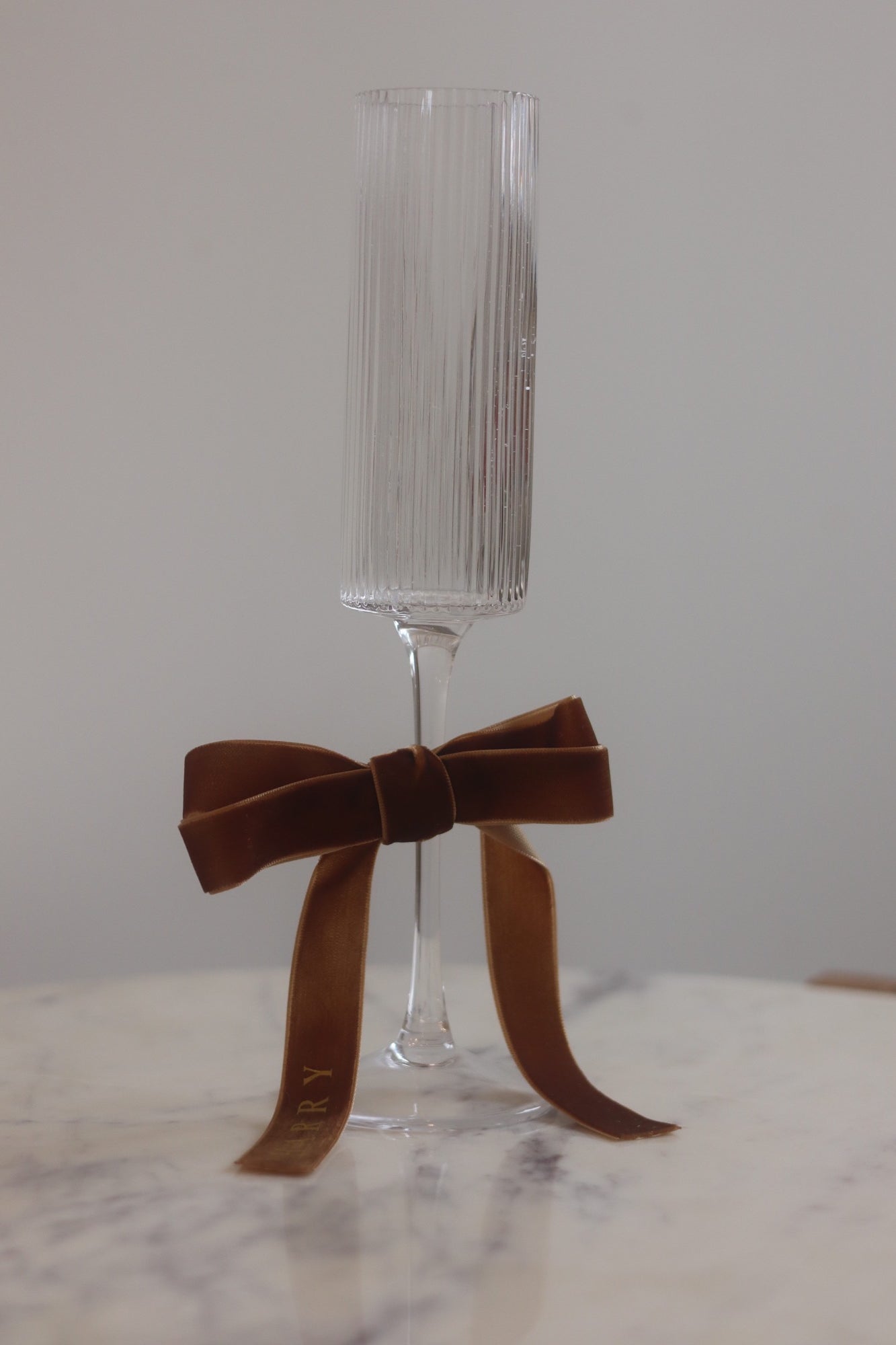 Festive Velvet Custom Drinks Ribbon