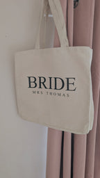 BRIDE Personalised Tote Bag