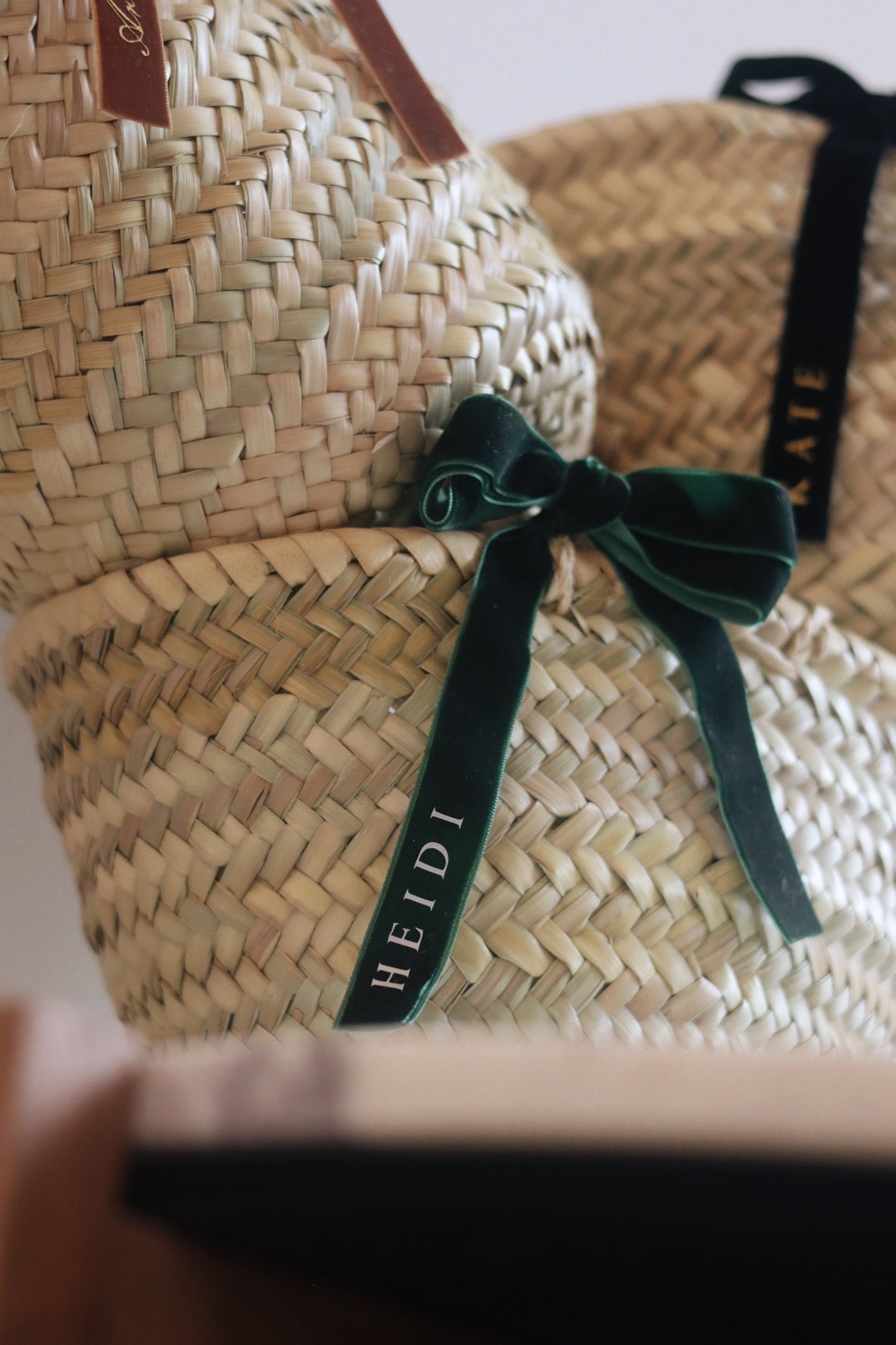Festive Personalised Ribbon Basket Bag | Hamper | Luxury Gift Bag