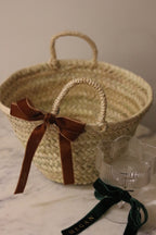 Festive Personalised Ribbon Basket Bag | Hamper | Luxury Gift Bag