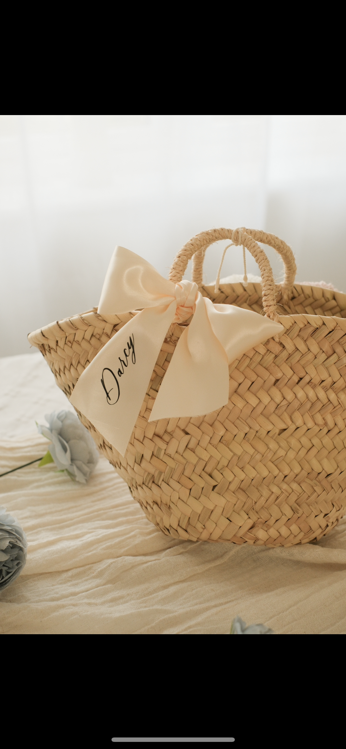 Basket Bag & Ribbon